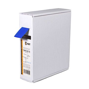 Изображение товара Термоусадочная трубка КВТ Т-BOX 12/6 65624 синий 10 м для электропроводки
