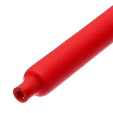 Изображение товара Термоусадочная клеевая трубка КВТ ТТК 3:1 12/4 красная для электроники