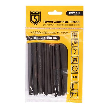 Изображение товара Набор термоусадочных трубок КВТ Квадро 6/1,5 89781 для изоляции и защиты кабелей