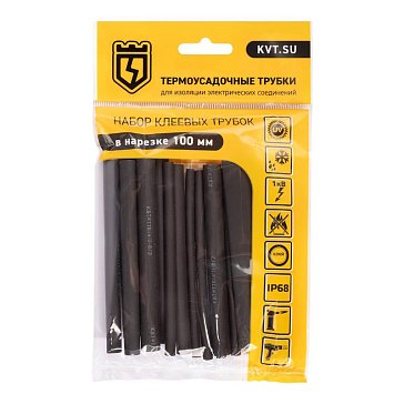 Изображение товара Набор термоусадочных трубок КВТ Квадро 8/2 89782 для электроизоляции
