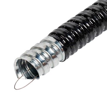 Изображение товара Металлорукав Fortisflex МРПИнг ДИЕСЕЛЬ 12 88460 с протяжкой, оцинкованная сталь, IP65