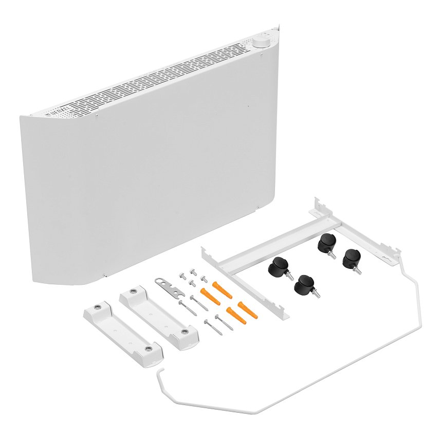 Конвектор электрический Denzel XCE-1500 98131, 230 В, 1500 Вт, белый, сушилка, колеса, Х-элемент в Туле