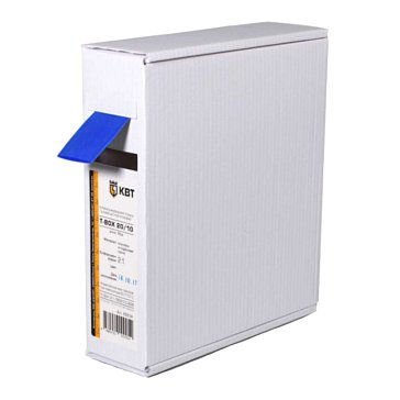 Изображение товара Трубка термоусадочная КВТ Т-BOX 20/10 65638 синий 10м