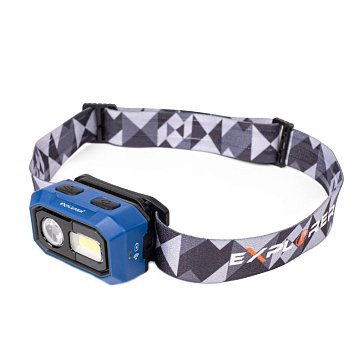 Изображение товара Фонарик налобный КВТ HL-6566 Explorer 82072 с 4 режимами и дальностью 60 м