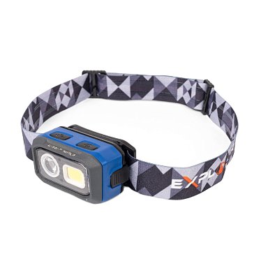 Изображение товара Налобный аккумуляторный фонарик КВТ HL-6578 82071 с сенсором движения, 500 Лм