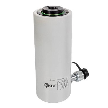 Изображение товара Домкрат гидравлический с полым штоком КВТ ДП20П100 20 тонн