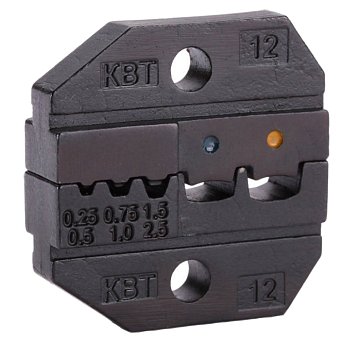 Изображение товара Матрица КВТ MPK-12 69965 ПРОФИ для обжима наконечников и разъемов