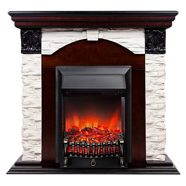 Изображение товара Электрический камин RealFlame DUBLIN LUX STD и FOBOS LUX BL - встроенный стильный обогреватель