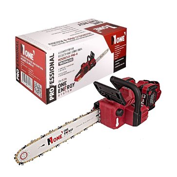 Изображение товара Пила цепная аккумуляторная №1 HCS20/3.0-PRO-B, бесщеточный, 20V, 2 аккумулятора, 3.0 Ач, З/У, 40 см шина, 56 звеньев, кейс