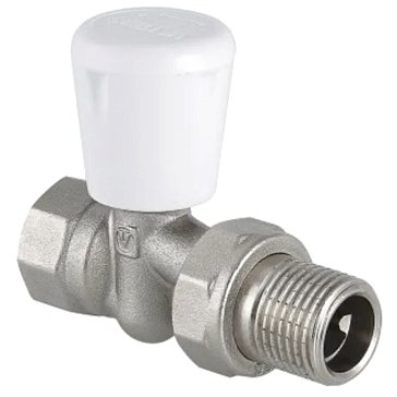 Изображение товара Клапан ручной для радиатора Valtec VT.018.N.04 1/2" прямой латунь пластик Италия