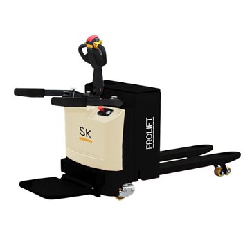 Изображение товара Самоходная электрическая тележка Prolift SK20 M2 АБ-00013429, с поручнями и платформой для оператора, г/п 2000 кг, АКБ 200 Ач,