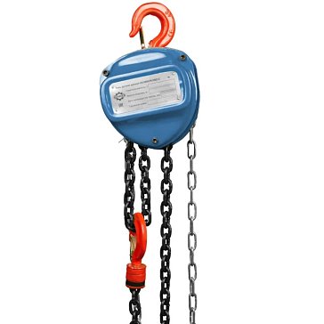 Изображение товара Ручная цепная таль GEARSEN GHSZC 1060 АБ с грузоподъемностью 1000 кг и высотой 6 м