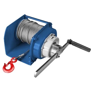 Изображение товара Ручная лебедка GEARSEN GJHW 20400 2 тонна 40 м трос тормоз