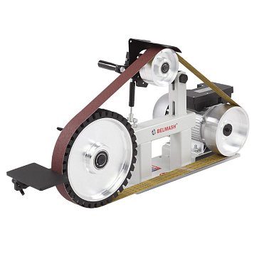 Изображение товара Ленточный шлифовальный станок Belmash BGM-822 S351A 1500 Вт для дерева и металла