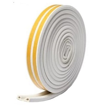 Изображение товара Уплотнительная лента РемоКолор professional 50-3-210, самоклеящаяся вспененный EPDM каучук, D-профиль, белая, 9x6 мм, 10 м