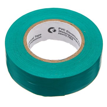 Изображение товара Лента изоляционная РемоКолор 49-9-023, ПВХ, зеленая, клей - синтет. каучук, 19ммх20м, толщина 130 мкм