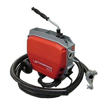 Изображение товара Машина для прочистки труб Rothenberger R750 72689 в комплекте со шлангом