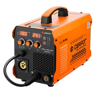 Изображение товара Сварочный инвертор Сварог REAL MIG 200 (N2K2) с дисплеем и индуктивностью