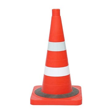 Изображение товара Конус дорожный Технология КС-2.6.0, 520 мм, мягкий комбинированный (1 светоотражающая, 1 белая полосы) +утяжелитель