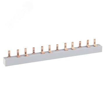 Изображение товара Шина соединительная Эра NO-224-617 Б0067466, PIN, штырь, 2Р, 63А, 22 см, 12 модулей