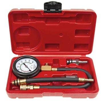 Изображение товара Компрессометр Эврика ER-86321 для бензиновых двигателей (0-21bar) 4 пр. в кейсе