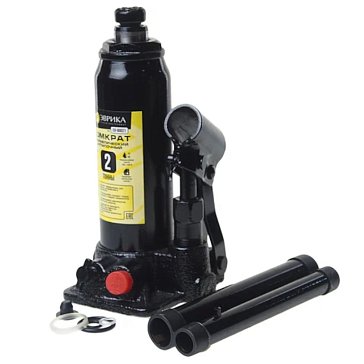 Изображение товара Домкрат гидравлический Эврика ER-80021, бутылочный, с клапаном 2т, ремкомплект (выс. подъема 180-345мм)