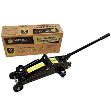 Изображение товара Домкрат гидравлический Эврика ER-82105, подкатной, 2т, высота подъема 135-340 мм