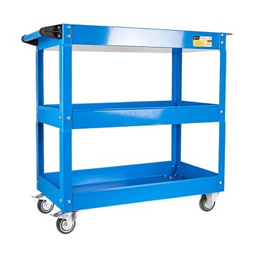 Изображение товара Тележка инструментальная Эврика ER-64300, 3-х полочная, с навесным лотком, 700х350х660мм