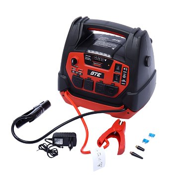 Изображение товара Пусковое устройство GTE GTE-P204, 15В/1А,5В/2А,12В/10А,18Ач, пиковый ток 1250 А