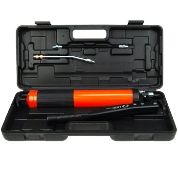 Изображение товара Шприц плунжерный Lige LG-14535, двухштоковый, с воздушным клапаном, 600 см³, рабочее давление 550 бар, максимальное 690 бар, в кейсе