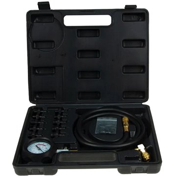 Изображение товара Тестер давления масла Lige LG-14724, в наборе с резьбовыми адаптерами, 13 предметов, в кейсе