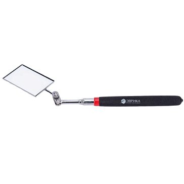 Изображение товара Зеркало Эврика ER-53004, телескопическое, прямоугольное, с резиновой ручкой, 25.4х50.8 мм, длина 73.5 см