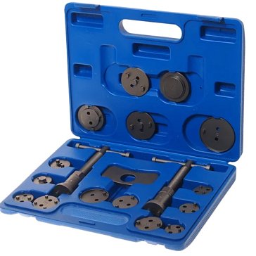 Изображение товара Набор инструмента Эврика ER-88109 для сведения тормозных цилиндров, 18 предметов