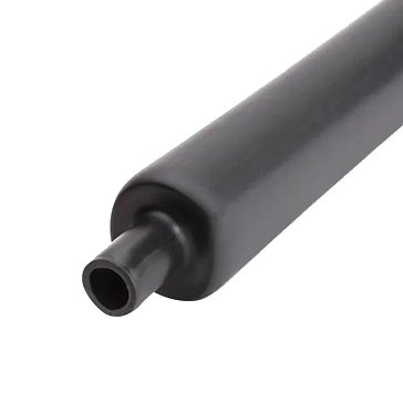 Изображение товара Трубка термоусадочная КВТ 20/6 3:1 черная изоляционная для электропроводки
