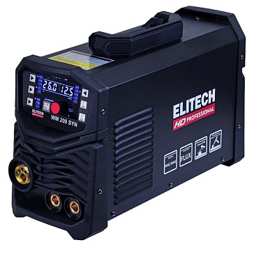 Изображение товара Аппарат сварочный инверторный Elitech HD WM 200 SYN профессиональный сварочный аппарат