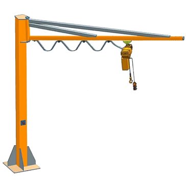 Изображение товара Кран консольный TOR PSJ43050 1050601, поворотный, ручной, 500 кг, высота 4 м, стрела 3 м