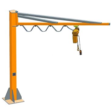 Изображение товара Кран консольный TOR PSJ45050 1050602, поворотный, ручной, 500 кг, высота 4 м, стрела 5 м
