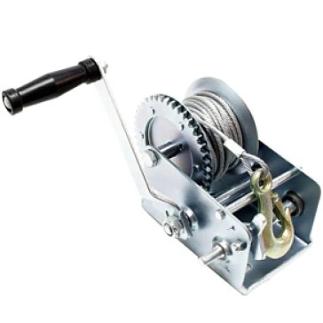 Изображение товара Лебедка ручная барабанная TOR FD 1006138, с тросом, 810 кг, 10 м, оцинкованная 