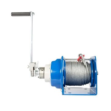 Изображение товара Лебедка ручная барабанная TOR JHW 11316, с тросом, 1000 кг, 40 м, с храповым механизмом