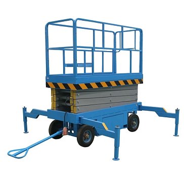 Изображение товара Подъемник ножничный передвижной TOR SJY-0,5-6 DC 1017003, 500 кг, 6/8 м, аккумуляторный