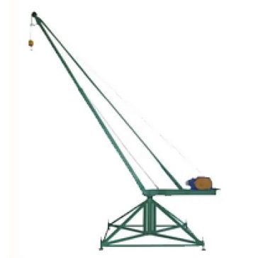 Изображение товара Кран стреловой поворотный TOR "МАСТЕР" 1048863, 320 кг, 80 м с противовесами