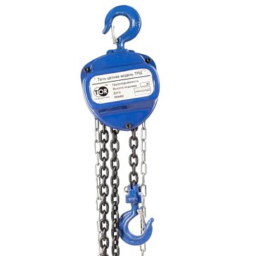 Изображение товара Таль TOR TRШ C 1ТХ12М BASE - 1000 кг, 12 м подъема, 34 кг усилие