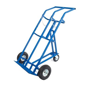 Изображение товара Тележка для газовых баллонов TOR ГБ-2 1023661, 2 баллона (250 пневмо колеса + 160 поворотное)