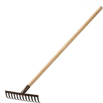 Изображение товара Грабли витые 1142ДВ, 12-ти зубые, 2,5 х 360 мм, ГОСТ, черенок в/с, Россия