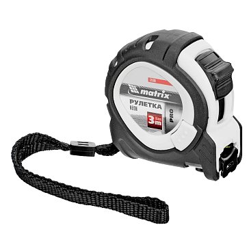 Изображение товара Рулетка Matrix Neon 32590, 3 м x 16 мм, обрезиненный корпус, 3 фиксации, PRO