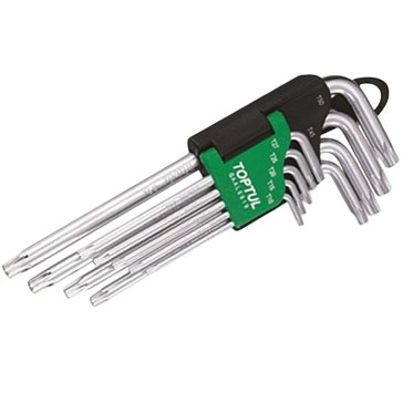 Изображение товара Набор ключей TOPTUL GAAL0919, Torx T10-Т50, 9шт с отверстием длинных