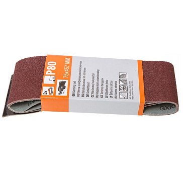 Изображение товара Шлифлента Gepard GP5008-80 75x457мм R80 бесконечная 3шт.