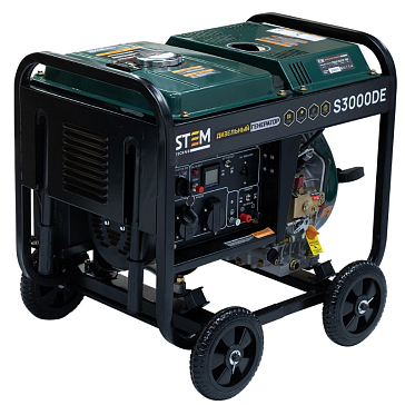 Изображение товара Генератор дизельный Stem Techno S3000DE ГЕН024 (3кВт, электростартер, дисплей, подогрев)