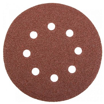 Изображение товара Шлифовальный круг Stayer 35452-125-060 125 мм P60 8 отверстий для универсальной шлифовки