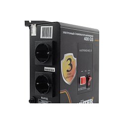 Стабилизатор напряжения Huter 400GS 63/6/12 (для дачи, однофазный, настенная установка, диапазон входа 110-260 вольт, 350 ВА)